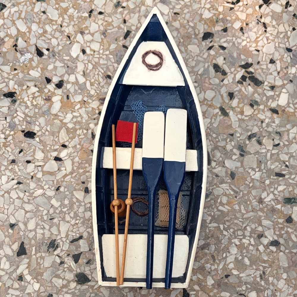 Nautical Decorative Rowboat Model